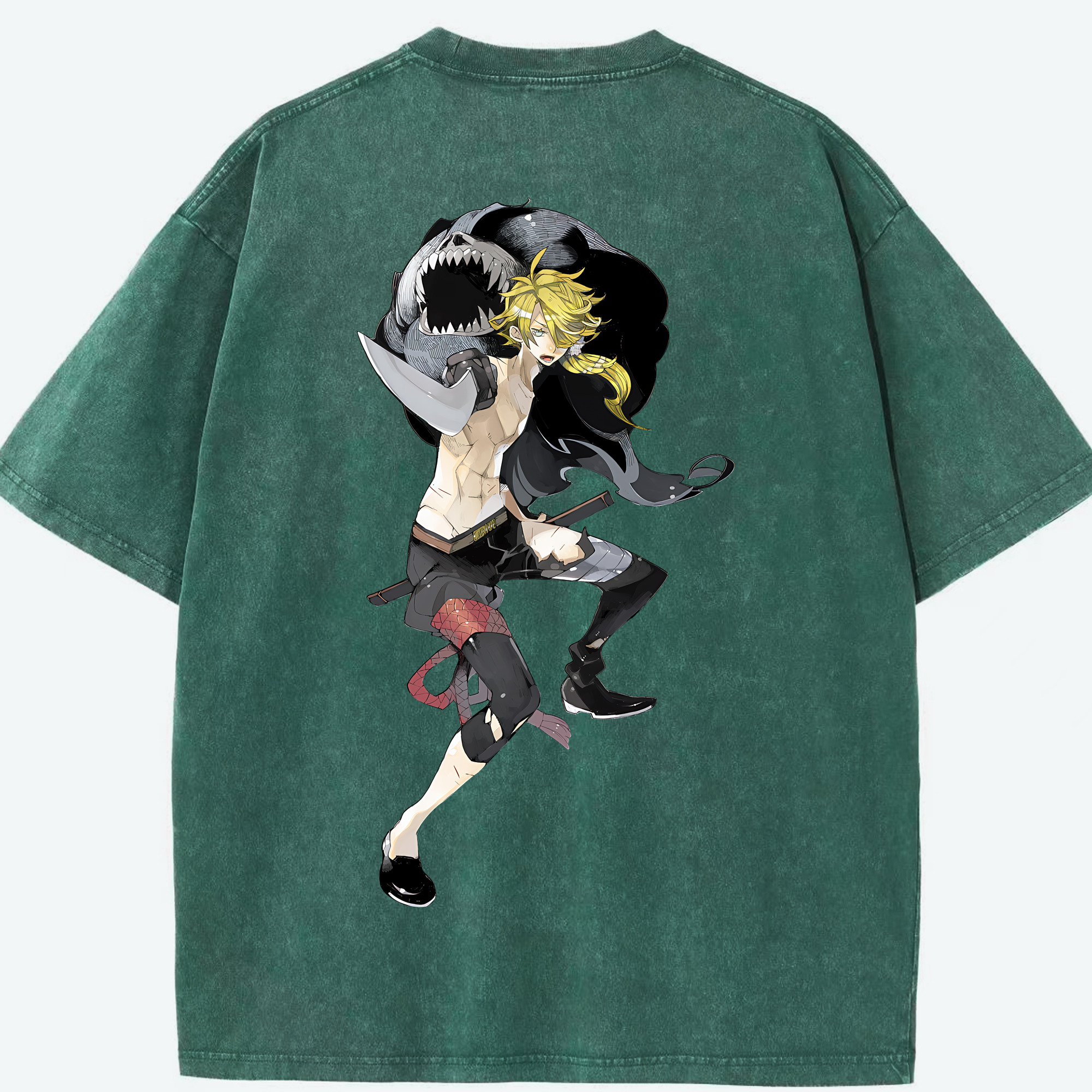 （画像用） 刀剣乱舞 Touken Ranbu 綿100% ヴィンテージ風 半袖Tシャツ（背面プリント）